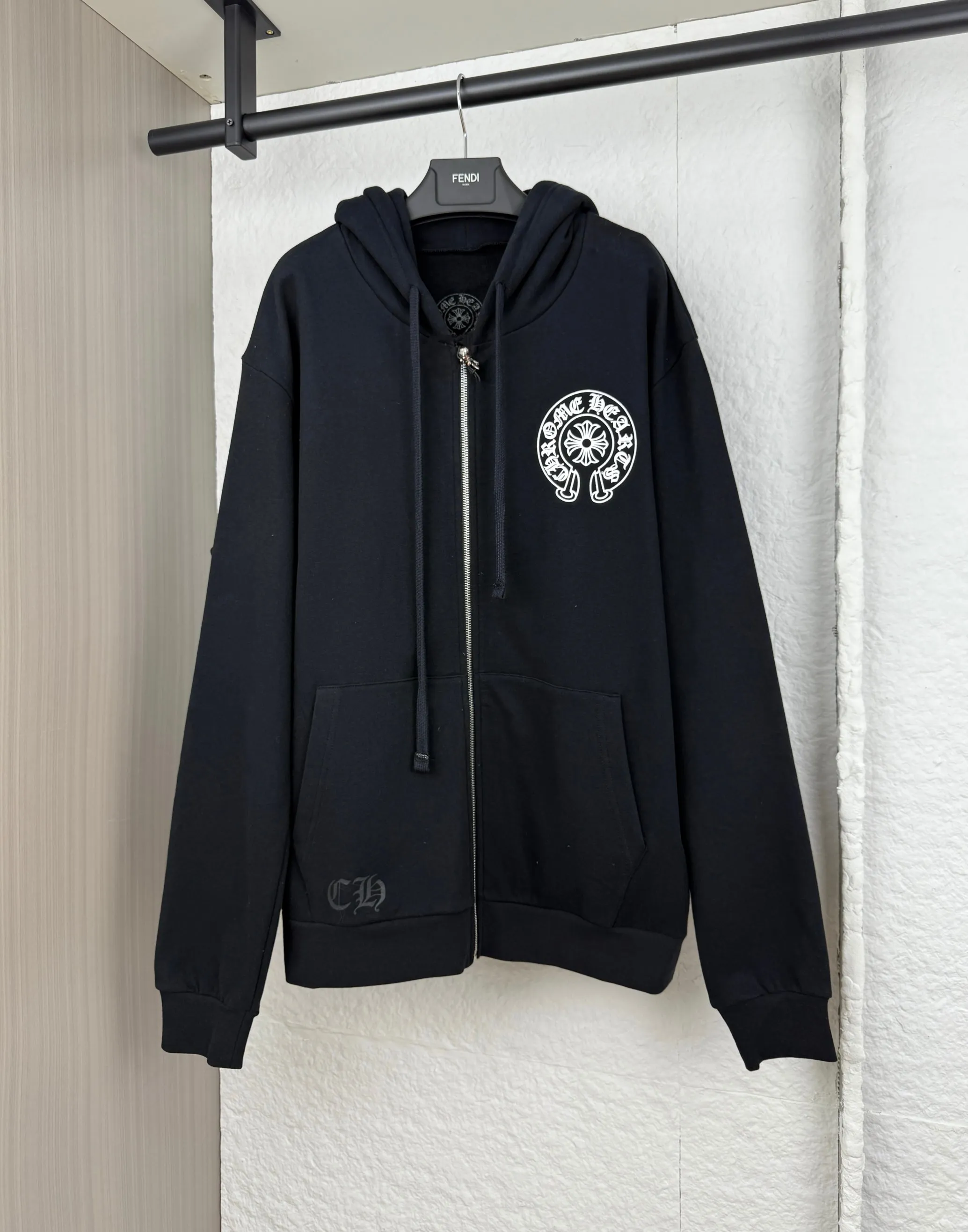 P500 Chrome Hearts Chrome Hearts Sanskrit Printed Zipper Sweatshirt S/M/L/XL